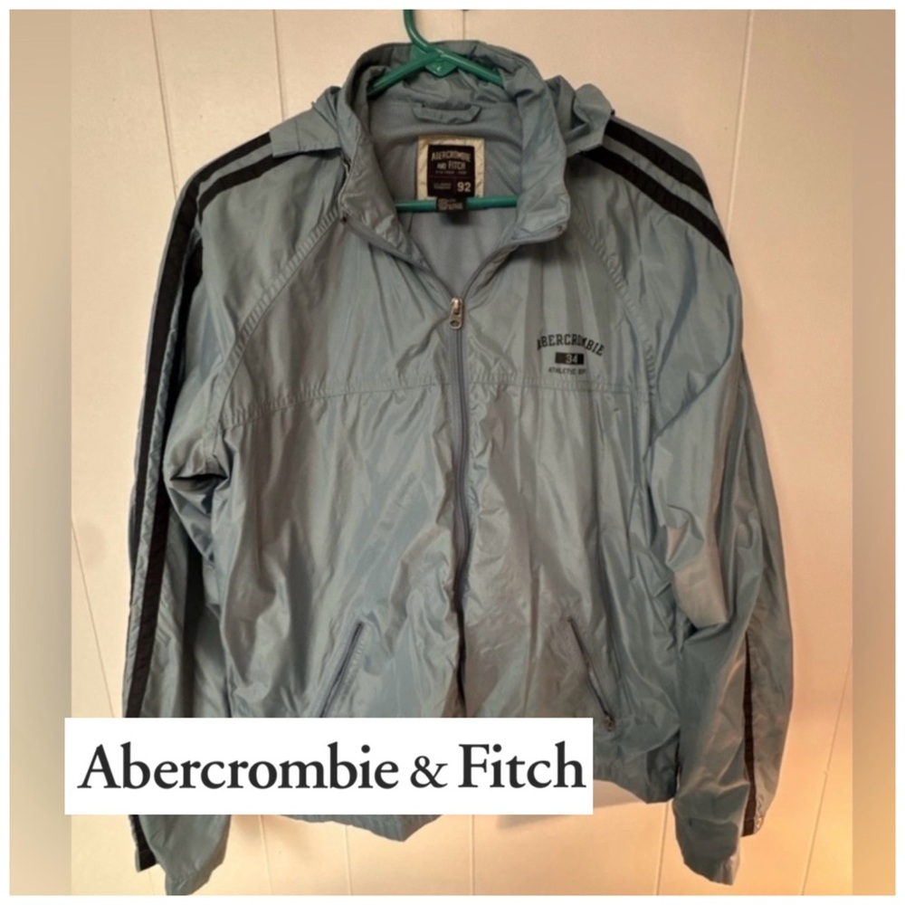 Abercrombie Three-Bar Windbreaker, Mesh Lining, Ladies Large - Picture 1 of 7